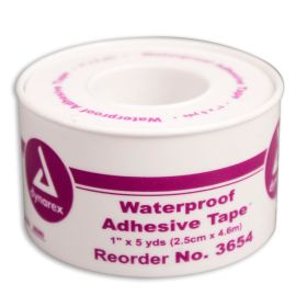 1"x5 yd. Waterproof tape, plastic spool, 1 ea.