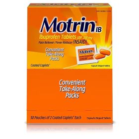Motrin IB 200 mg, 2 per pack - 100 per box