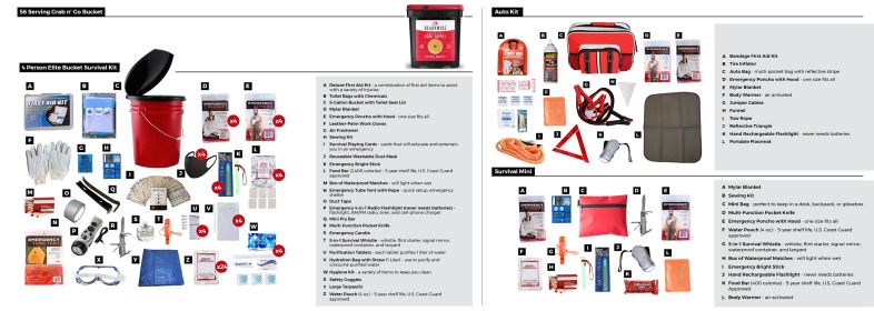 Family Preparedness Package w/ Food Storage