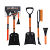 Snow Shovel and Ice Brush, Scraper Set. The winter snow shovel and brush effectively remove snow from around the vehicle