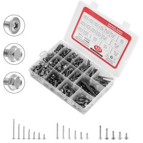 420 PCS Self Drilling Screws, Stainless Steel #8 #10 Sheet Metal Screw Assortment Kit for Metal and Wood