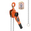 Manual Lever Chain Hoist, 1T 2200LBS Capacity Heavy Duty Come Along, 10FT Lift G80 Alloy Steel Chain With Dual Pawl Mechanical Brake