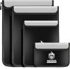 4 Pack Fireproof Document Bags, Waterproof Document Pouch Holder with Zipper, Fire Proof Money Bag for Cash, Fireproof Envelope Fire Safe Bag