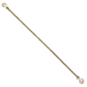 G80 Transport Binder Chain, 5/16" x 14.2' Tow Chain with Clevis Grab Hooks, 4900 lbs Safe Working Load