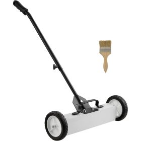 Rolling, Push-Type Magnetic Pick Up Sweeper, 18-inch Large 45Lb Magnet Pickup