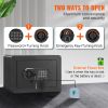 Safe, 0.5 Cubic Feet Home Safe, Steel Security Safe with Digital Keypad and 2 Keys, Wall-Mounted Cabinet Safe Protect Cash, Gold, Jewelry