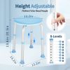 Swivel Shower Chair for Inside Shower, Adjustable Round Shower Stool with Back Scrubber, Shower Seat for Inside Tub Bathroom Ben