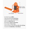 Hydraulic Bottle Jack, 12 Ton (26455.5 lbs) Capacity, 8.1-15.7 Inch Lifting Range, Heavy Duty Welded Bottle Jack for Car, SUV, Pickup, Auto Repair