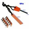 10 pc Fire Starter Flint Steel Striker Ferro Rod Outdoor Camping Survival Kit Tool