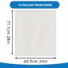 13 Gallon Puncture Tear Resistant Boxed Disposable Garbage Bag, 85pcs Kitchen Drawstring Trash Bags Fresh Clean Scent With Lemon Mint Scent