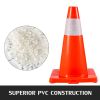 20Pack 18" Traffic Cones, Safety Road Parking Cones PVC Base, Orange Traffic Cone with Reflective Collars