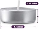 Unscented Tea Light Candles 45 Pack | 4 Hours, White, Smokeless, Dripless Small Votive Paraffin Tealights