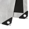 Multi Purpose Waterproof Poly Tarp Cover, 20 X 20 FT, 10MIL Thick, Brown/Silver, 1-Pack