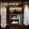 Safe, 1.2 Cubic Feet Home Safe, Steel Security Safe with Digital Keypad and 2 Keys, Cabinet Safe with Fire-proof Bag, Protect Cash, Gold, Jewelry