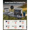 600W Solar Generator Power Station, 493Wh LiFePO4 Battery Backup with 8 Output Ports for Home Emergency, Outdoor Camping