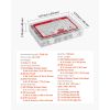 420 PCS Self Drilling Screws, Stainless Steel #8 #10 Sheet Metal Screw Assortment Kit for Metal and Wood