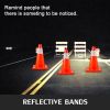 20Pack 18" Traffic Cones, Safety Road Parking Cones PVC Base, Orange Traffic Cone with Reflective Collars