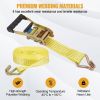 4 Pack Ratchet Straps with J Hooks, 11000 lb Break Strength, 2" x 26' Heavy Duty Tie Down Straps Ratchet Cargo Truck Straps for Flatbed, Truck