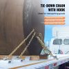 G80 Transport Binder Chain, 5/16" x 14.2' Tow Chain with Clevis Grab Hooks, 4900 lbs Safe Working Load