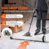 36-Inch Magnetic Sweeper with Wheels, 55 lbs Capacity, with Telescoping Magnetic Pickup Tool, Adjustable Handle
