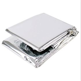 Windproof Emergency Thermal Blanket; Waterproof Survive First Aid Kit For Outdoor Camping Hiking