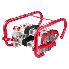 VEVOR Fire Escape Ladder, 2-Story 13FT Retractable Emergency Fire Ladder, Lightweight Aluminum Alloy