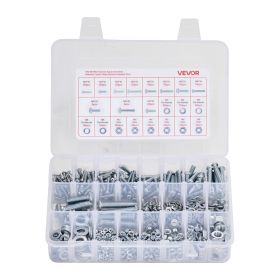 VEVOR 2250 Piece Bolts, Screws, Washers and Nuts Assortment Kit, Metric & Imperial, Alloy Steel, M3/M4/M5/M6/M8 Multiple Size