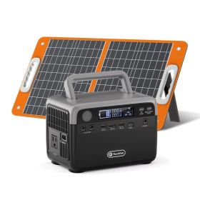 Flashfish 300W Power Station/Bank + 60W Solar Panel 230.4Wh LiFePO4 (Peak 600W) Solar generator AC Outlets Portable Power Station