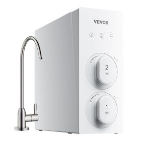 VEVOR Reverse Osmosis System, 400 GPD 8-stage Tankless Reverse Osmosis Water Filter, Under Sink Water Filtration System, 2:1 Pure to Drain