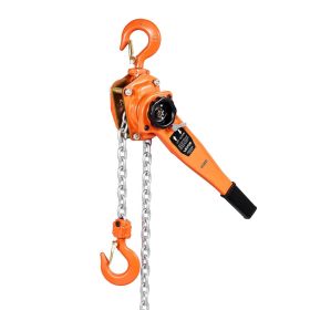 VEVOR Manual Lever Heavy Duty Come Along Chain Hoist, 1-1/2T 3300LBS Capacity, 20FT Lift G80 Alloy Steel Chain With Dual Pawl Mechanical Brake