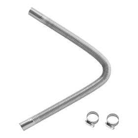 VEVOR Diesel Heater, 23.6 inch Flexible Exhaust Hose/Pipe Package, 098 in, Stainless Steel Exhaust Hose w/2 Hose Clamps