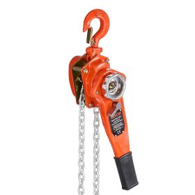 VEVOR Manual Lever Heavy Duty Come Along Chain Hoist, 3/4T 1650LBS Capacity, 10FT Lift G80 Alloy Steel Chain With Dual Pawl Mechanical Brake