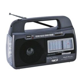 Portable AM/FM/SW Emergency Receive/Radio, MP3 Playback w/Flashlight