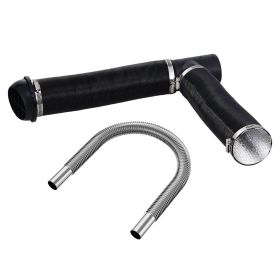VEVOR Diesel Heater, Extendable Exhaust Pipe & Air Outlet Ducting Set, w/Pipe, Ducts, Vents, T-Connector and Clamps
