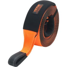 VEVOR 30 FT Recovery Tow Strap 4" , 46,500 lbs Break Strength, Triple Reinforced Loop Straps, Tree Saver, Off Road Towing and Recovery