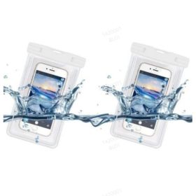 Mobile Phone Waterproof Bag (2 Pack) (Option: White)