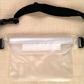 Waterproof Swimming Bag- Shoulder, Waist Pack Bag Mobile Phone Bags Diving Beach Boat Sports (Color: Transparent)