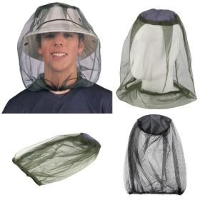 1 Pc Outdoors Fishing Cap; Insect & Mosquito Proof Cap; Soft Durable Fly Screen Protector Travel Camping Fishing Breathable Sunshade Cap (Color: black)