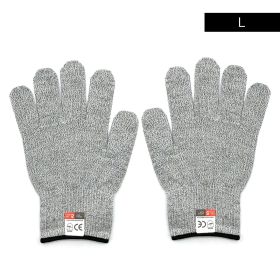 Cut Resistant Gloves - Ambidextrous, Durable, Food Safe, EN388 Level 5 Cut Resistance Protection, Size S-XL (size: L)