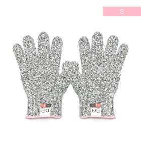Cut Resistant Gloves - Ambidextrous, Durable, Food Safe, EN388 Level 5 Cut Resistance Protection, Size S-XL (size: S)