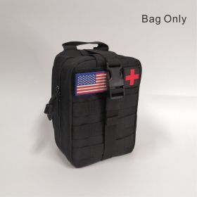 MOLLE Tactical First Aid Bag (BAG ONLY) - Detachable Medical Kit for Emergency Supplies for EMT, Survival, and Tactical Gear (Color: black)