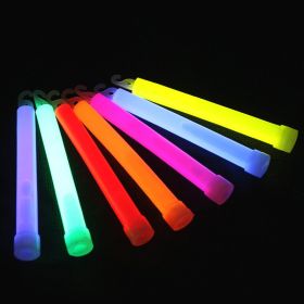 6 in Fluorescent Glow Stick With Hook And Red String; Outdoor Camping Adventure Lighting; Luminous Survival Supplies (Color: Mixed Color 2pcs)