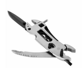 Outdoor/Camping Multi-Functional Combination Tool (Color: Silver, Type: Survival Tool)