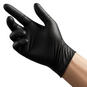 Nitrile Disposable Gloves (Pack of 100) with Textured Fingertips, 4.5 Mil (Quantity: 100 pcs, size: Large Size)