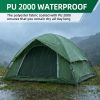 Tent for 2, 4 or 6 Person - Small, Easy Set-Up, Waterproof Two Person Tent for Camping, Family, Outdoor, Kids