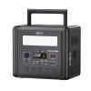 2000W Portable Power Station, 1536Wh LiFePO4 Battery Pack with 4000W Surge, AC Fast Charge,1.5H Full charged, LED Flashlight - Solar Generator for RV