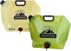 Collapsible Water Container with  2.1 Gallon BPA Free Water Storage Carrier Jug for Folding Hiking, Canteen, Outdoor Sport, Riding, Mountaineer