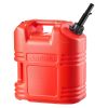 Fuel Container, 5 Gallon, Gas Tank with Spout & Clear Scale, 15 L/min Max Flow Rate, Secure & Leak-proof
