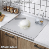 Stainless Steel Cutting Board with Lip for Kitchen Countertop, over Sink Suitable for Meat, Fruits and Vegetables