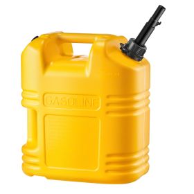 Fuel Container, 5 Gallon, Gas Tank with Spout & Clear Scale, 15 L/min Max Flow Rate, Secure & Leak-proof (Number of Sets: 1 Pack, Color: Yellow)